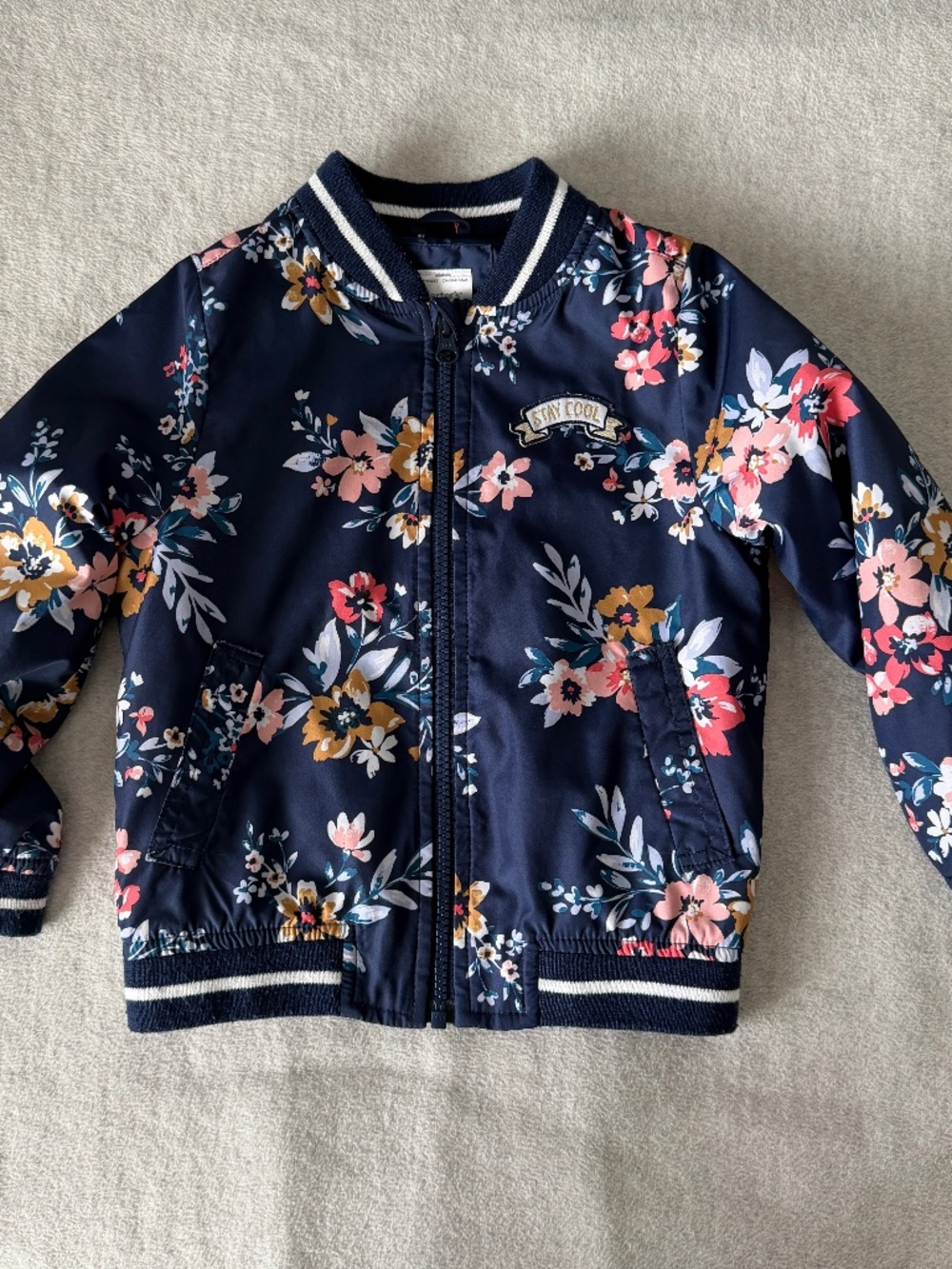 Carter’s Navy Floral Stay Cool Windbreaker | Sz 4T